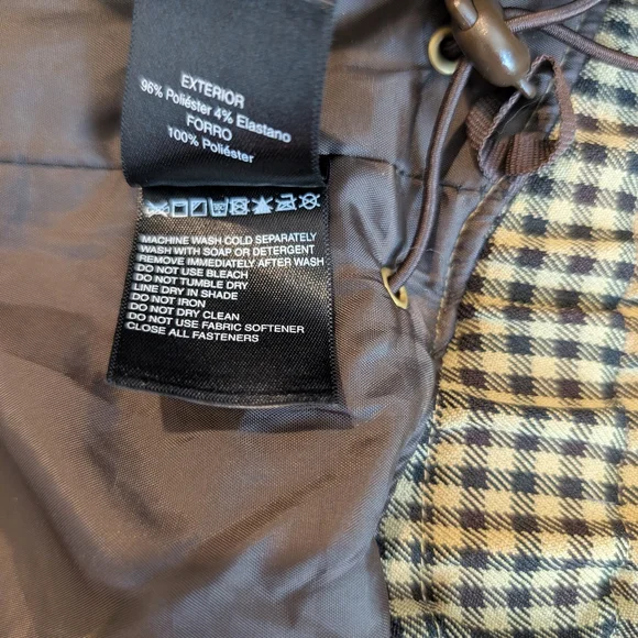 Pre-owned Roxy Women's Hooded Utility Jacket - Olive Check - Picture 11 of 11